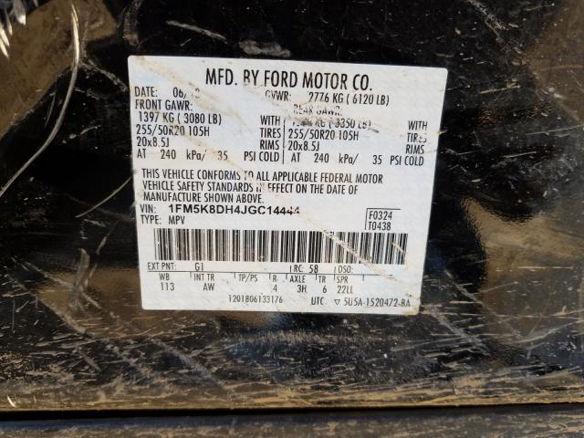2018 FORD EXPLORER X 1FM5K8DH4JGC14444