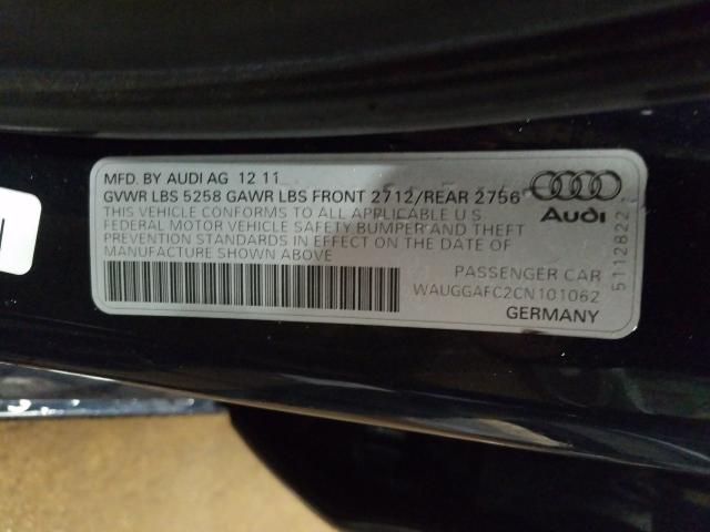 2012 AUDI A6 PREMIUM WAUGGAFC2CN101062