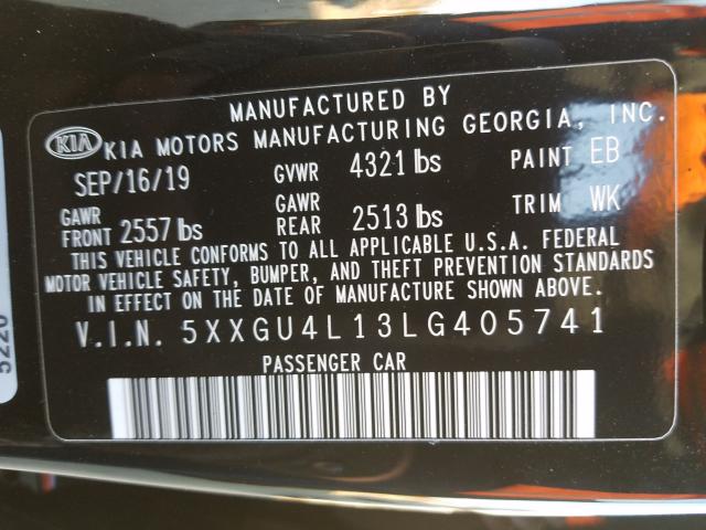 2020 KIA OPTIMA EX 5XXGU4L13LG405741