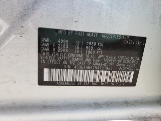 2017 SUBARU IMPREZA PR 4S3GTAB67H3701965