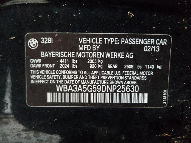 2013 BMW 328 I WBA3A5G59DNP25630