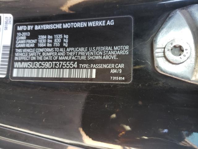 2013 MINI COOPER WMWSU3C59DT375554