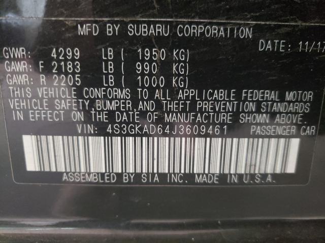 2018 SUBARU IMPREZA PR 4S3GKAD64J3609461
