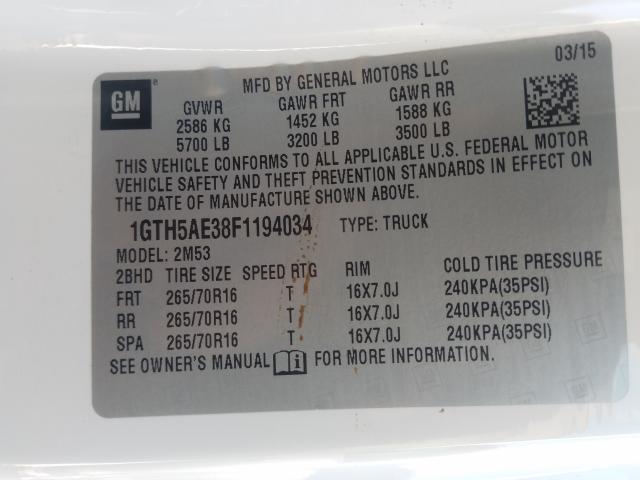 2015 GMC CANYON 1GTH5AE38F1194034