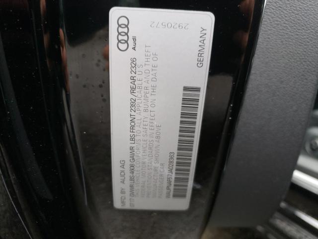 2018 AUDI A5 PREMIUM WAUPNAF57JA028363