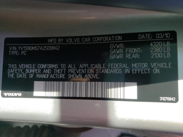 2010 VOLVO S40 2.4I YV1390MS7A2509842
