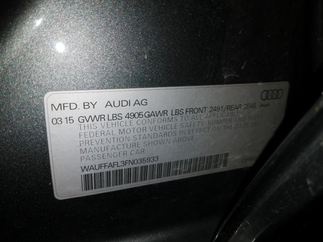 2015 AUDI A4 PREMIUM WAUFFAFL3FN035933