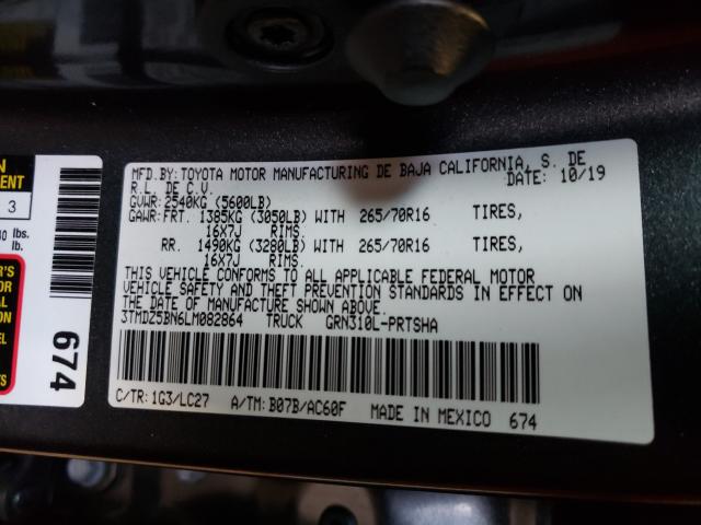 2020 TOYOTA TACOMA DOU 3TMDZ5BN6LM082864