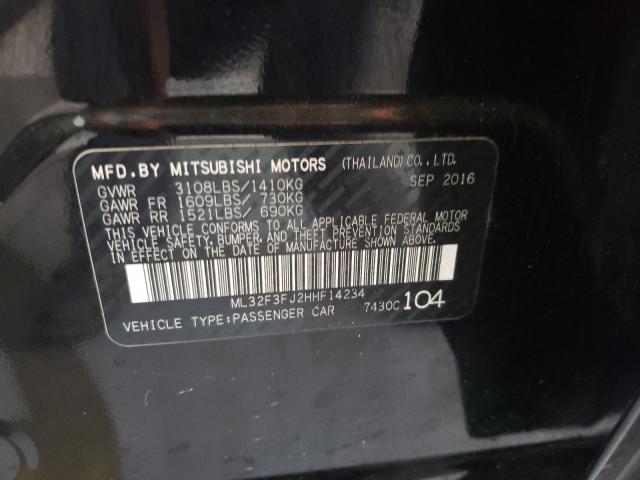 2017 MITSUBISHI MIRAGE G4 ML32F3FJ2HHF14234