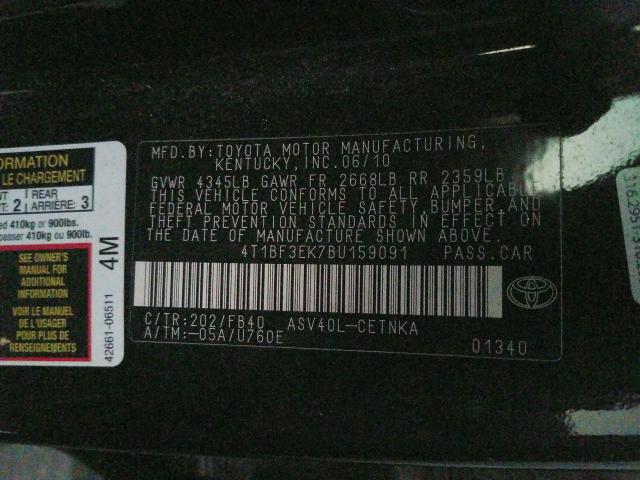2011 TOYOTA CAMRY BASE 4T1BF3EK7BU159091