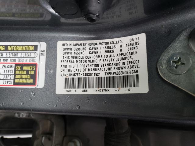 2011 HONDA INSIGHT EX JHMZE2H74BS011921