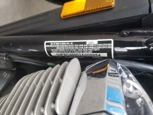 2002 HONDA VTX1800 1HFSC46002A000954