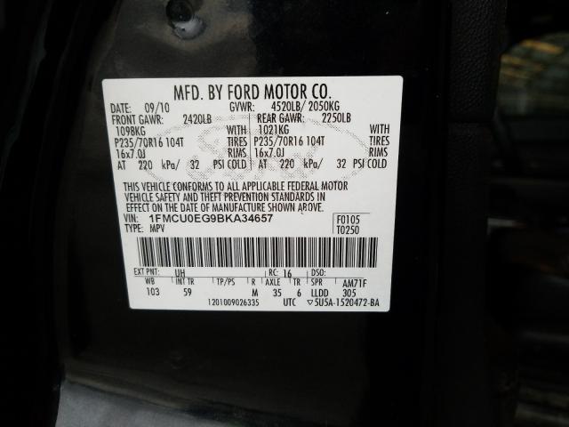 2011 FORD ESCAPE LIM 1FMCU0EG9BKA34657