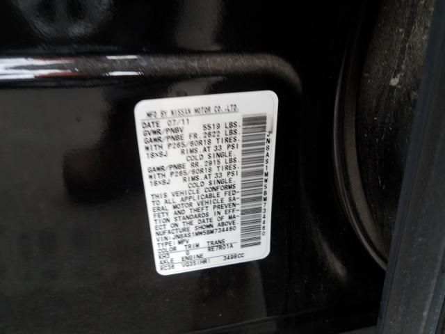 2011 INFINITI FX35 JN8AS1MW5BM734460
