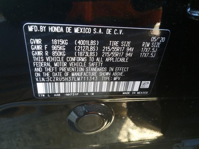 2020 HONDA HR-V LX 3CZRU5H37LM711343