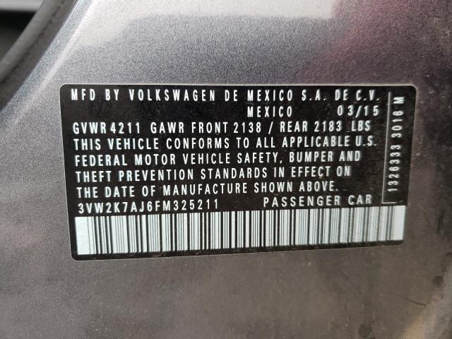 2015 VOLKSWAGEN JETTA BASE 3VW2K7AJ6FM325211