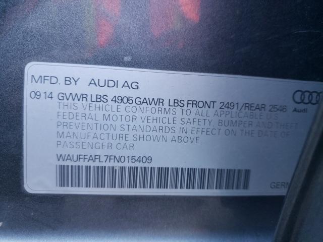 2015 AUDI A4 PREMIUM WAUFFAFL7FN015409