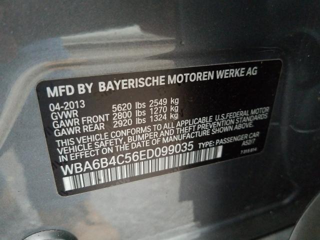 VIN WBA6B4C56ED099035 2014 BMW 6 Series, 650 Xi Gra... no.10