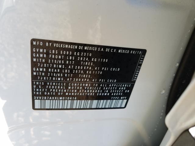 2020 VOLKSWAGEN TIGUAN SE 3VV2B7AXXLM010416