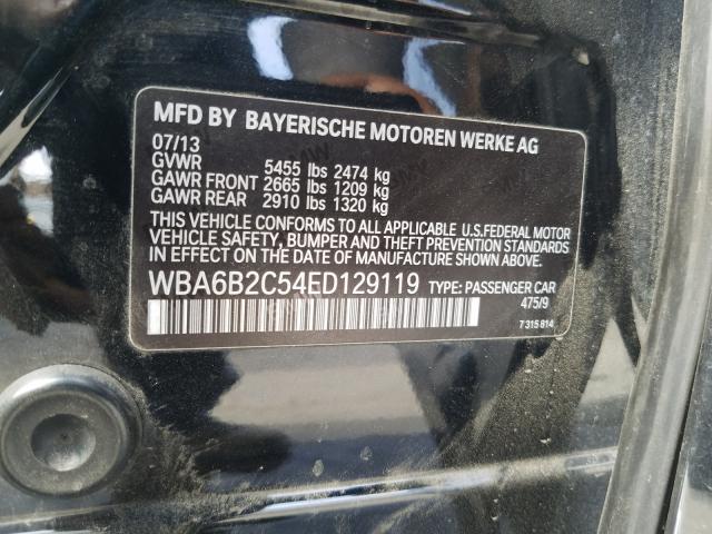 2014 BMW 650 I GRAN - WBA6B2C54ED129119