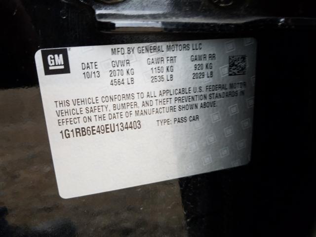 VIN 1G1RB6E49EU134403 2014 Chevrolet Volt no.10