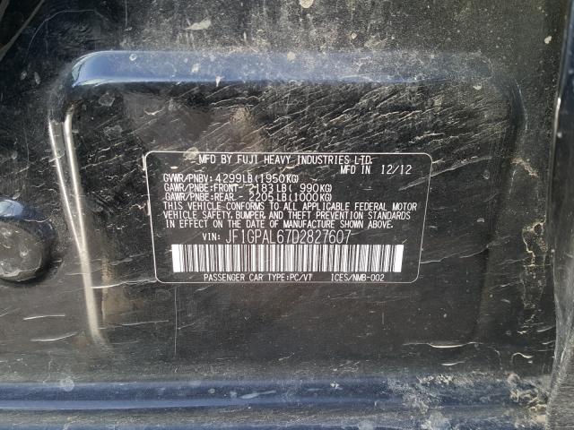 2013 SUBARU IMPREZA SP JF1GPAL67D2827607