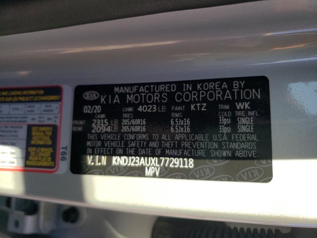 2020 KIA SOUL LX KNDJ23AUXL7729118
