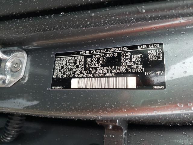 2020 VOLVO XC90 T5 MO YV4102PK9L1618162