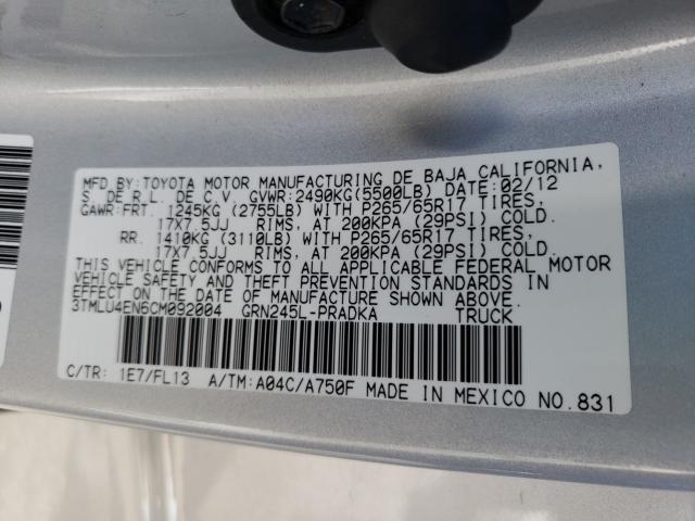 2012 TOYOTA TACOMA DOU 3TMLU4EN6CM092004