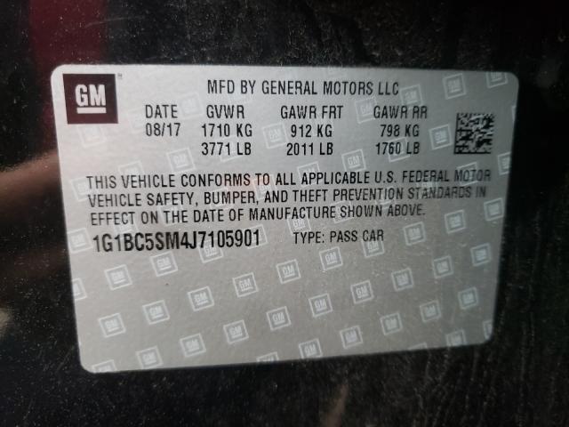 2018 CHEVROLET CRUZE LS 1G1BC5SM4J7105901