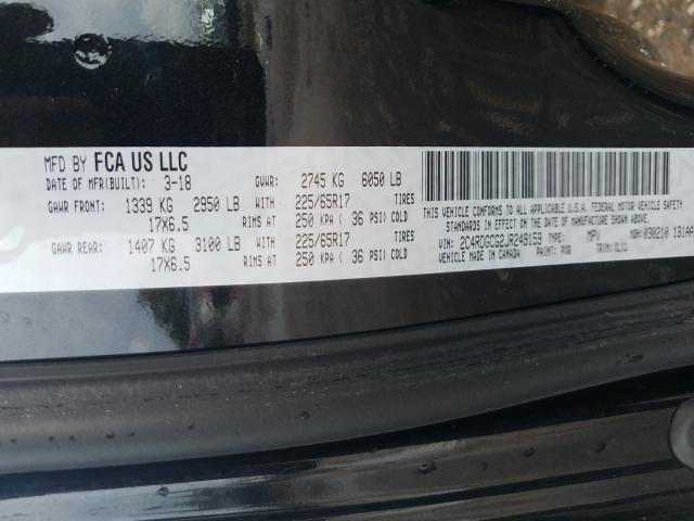 2018 DODGE GRAND CARA 2C4RDGCG2JR249159