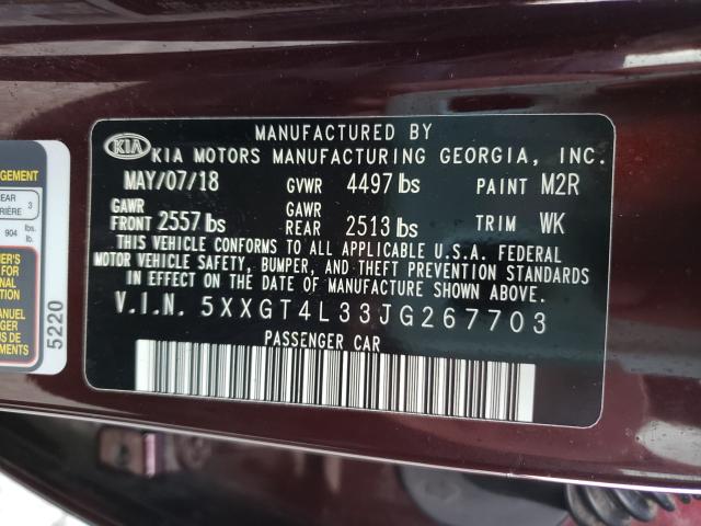2018 KIA OPTIMA LX 5XXGT4L33JG267703