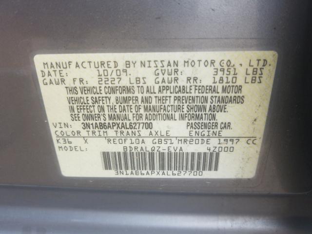 2010 NISSAN SENTRA 2.0 3N1AB6APXAL627700