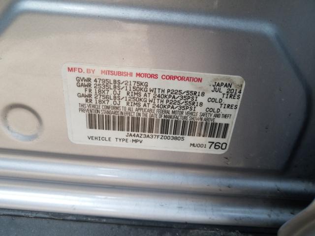 2015 MITSUBISHI OUTLANDER JA4AZ3A37FZ003805