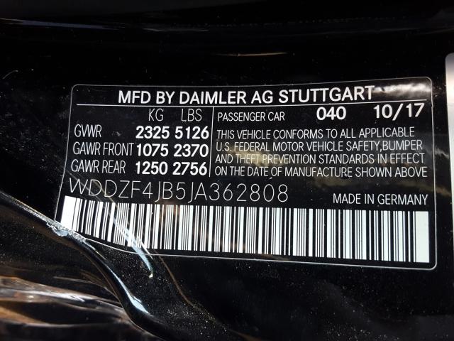 2018 MERCEDES-BENZ E 300 WDDZF4JB5JA362808