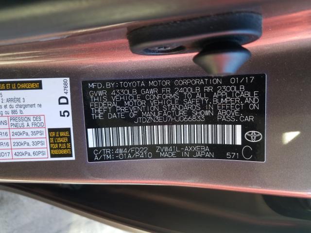 2017 TOYOTA PRIUS V JTDZN3EU7HJ066833