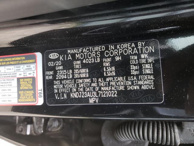 2020 KIA SOUL LX KNDJ23AU3L7121022