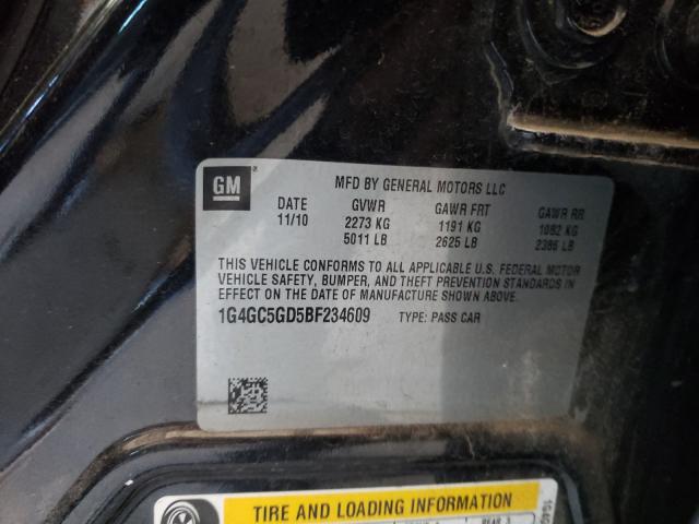 2011 BUICK LACROSSE C 1G4GC5GD5BF234609