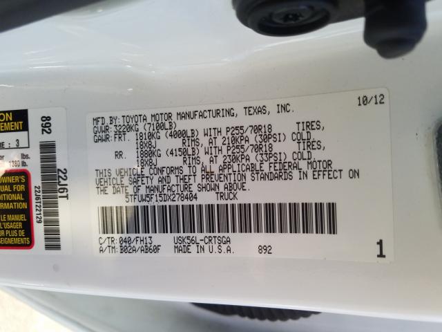 2013 TOYOTA TUNDRA DOU 5TFUW5F15DX278404