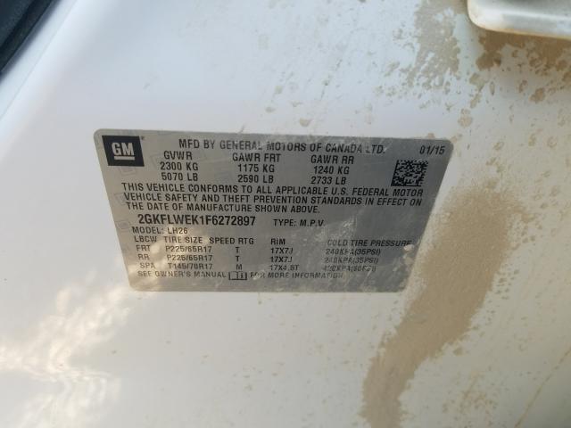 2015 GMC TERRAIN SL 2GKFLWEK1F6272897