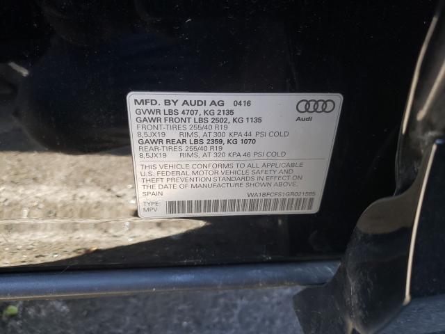 2016 AUDI Q3 PREMIUM WA1BFCFS1GR021585