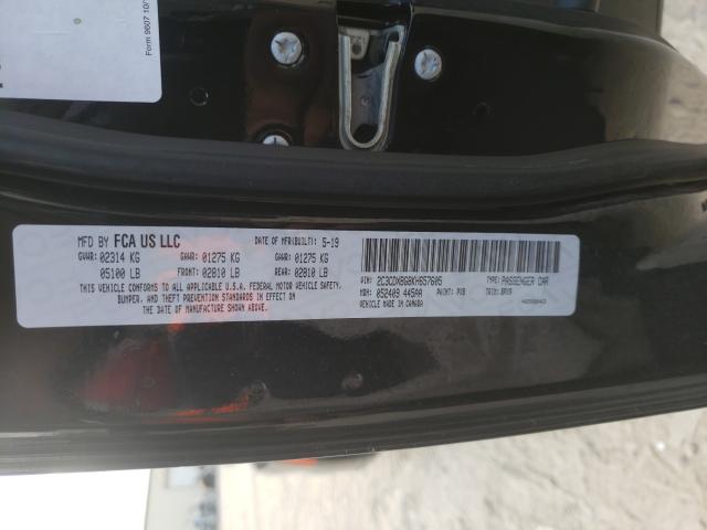2019 DODGE CHARGER SX 2C3CDXBG8KH657605