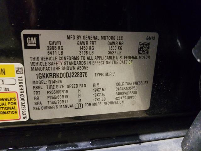 2013 GMC ACADIA 1GKKRRKD0DJ228376