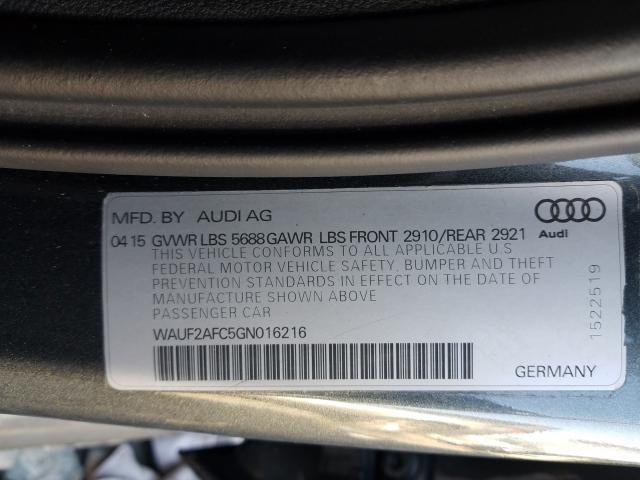 2016 AUDI S6 PREMIUM WAUF2AFC5GN016216