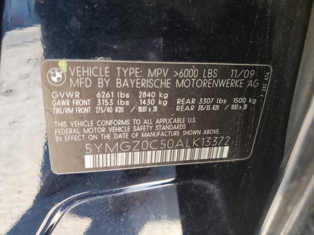 2010 BMW X6 M 5YMGZ0C50ALK13372