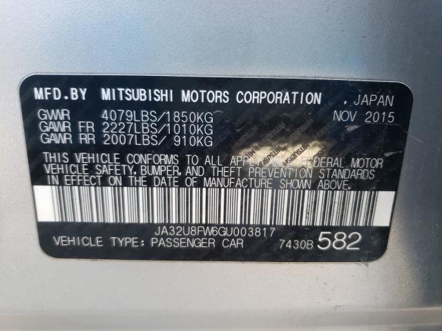 2016 MITSUBISHI LANCER GT JA32U8FW6GU003817