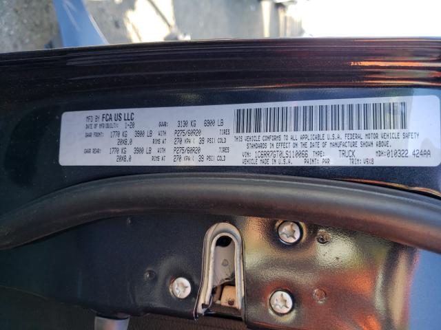 2020 RAM 1500 CLASS 1C6RR7GT0LS110066