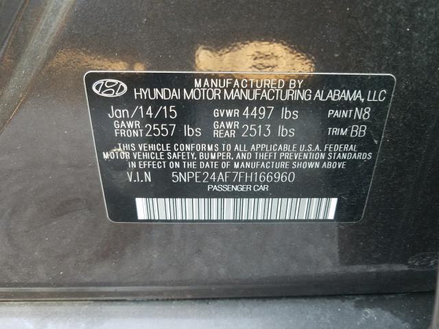 2015 HYUNDAI SONATA 5NPE24AF7FH166960