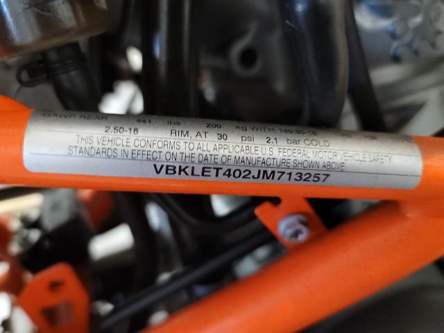 2018 KTM 690 ENDURO VBKLET402JM713257