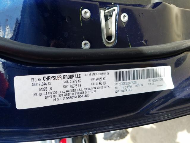 2013 DODGE DART LIMIT 1C3CDFCAXDD176226